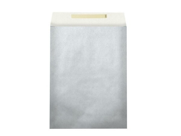 Flachbeutel Stewo Uni silber 32x6cmx43x6cm