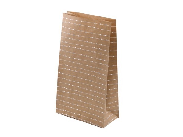 Kreuzbodenbeutel Artoz Kraftpapier braun gross 17x16,2x7,2cm