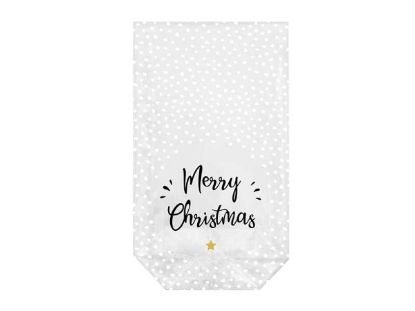 Kreuzbodenbeutel Braun&Company Merry X-Mas Star