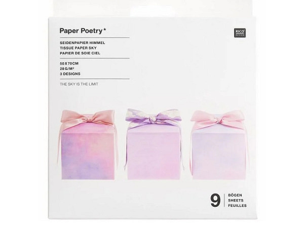 Seidenpapier PaperPoetry The Sky is the Limit 9 Bogen