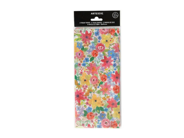 Seidenpapier Artebene Blüten 50x76cm 3Stk.