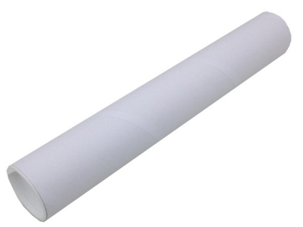 Versandrolle Karton weiss 27cm lang, Innendurchmesser 4cm