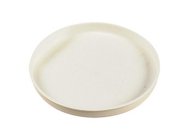 Deckel für Versandrollen weiss aus Kunststoff 12cm Durchmesser