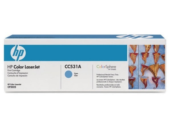 Toner HP CC531A cyan 2800Seiten für ColorLaserjet CP2025
