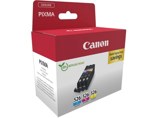 Druckerpatrone Canon CLI-526Pack farbig cyan, magenta yellow