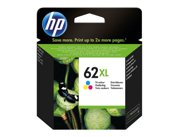 Druckerpatrone HP C2P07AE 62XL color CMY für 415 Seiten