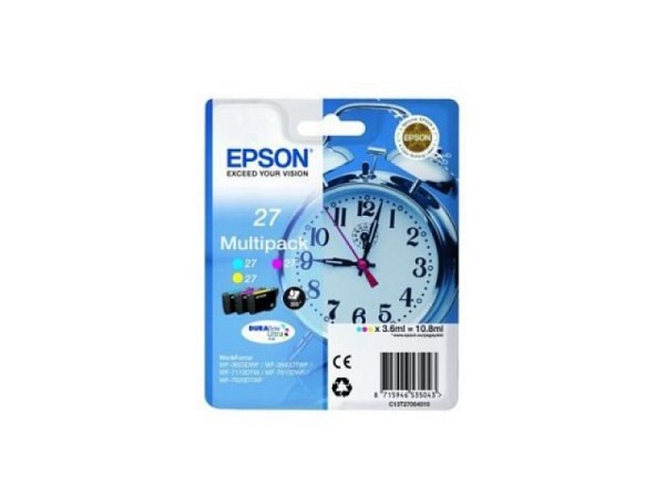 Druckerpatrone Epson Multipack Tinte CMY T270540 WF 3620/7620, 300 Seiten