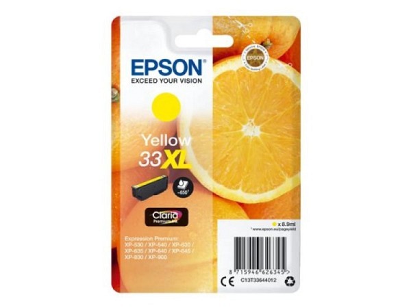 Druckerpatrone Epson 33 XL yellow T336440 XP-530/630/830, 650 Seiten