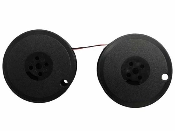 Farbband Kores Gr.5+6 Seide schwarz/rot