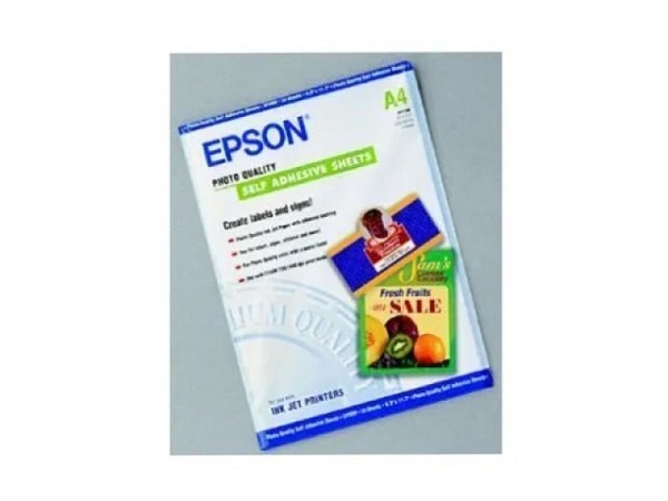 Papier Epson Fotopapier Quality selbstklebend 167g/qm A4 matt, 10Blatt