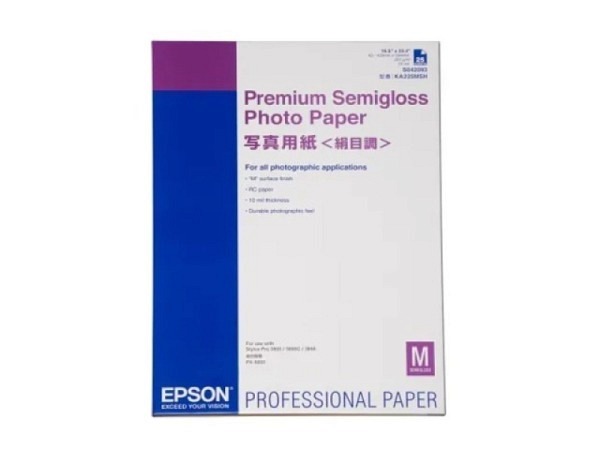 Papier Epson Fotopapier Semigloss A2 251g 25 Blatt, für Stylus Pro 4000