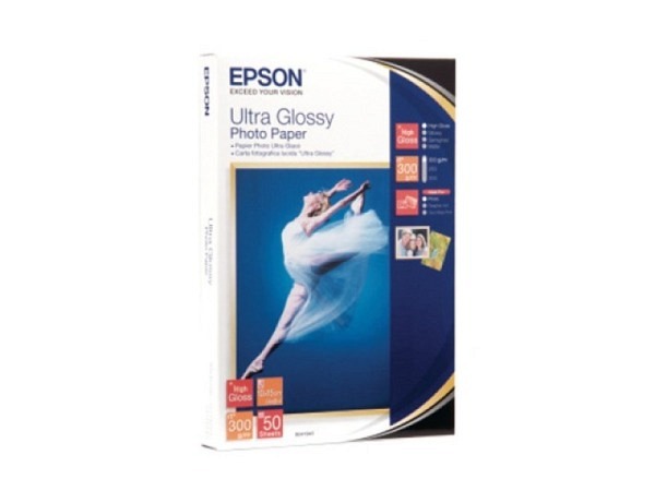 Papier Epson Fotopapier Ultra Glossy 13x18cm S042154 50Blatt 300g, für Inkjet