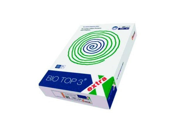 Papier Biotop 3 A4 80g/qm naturweiss holzfrei, chlorfrei 500Blatt 