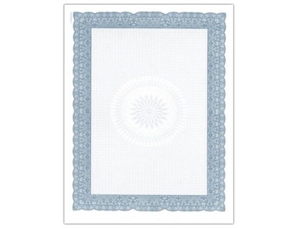 Papier Wertschrift Klassik A4 blau 120gr, 1-seitig bedruckt, 5 Stk.