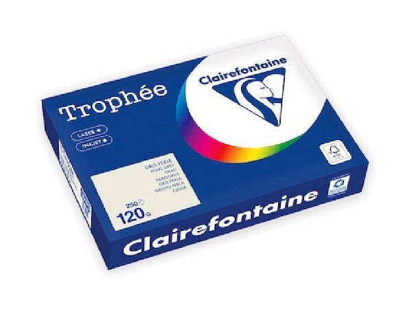 Papier Clairefontaine Trophee 1201 A4 120g/qm, perlgrau