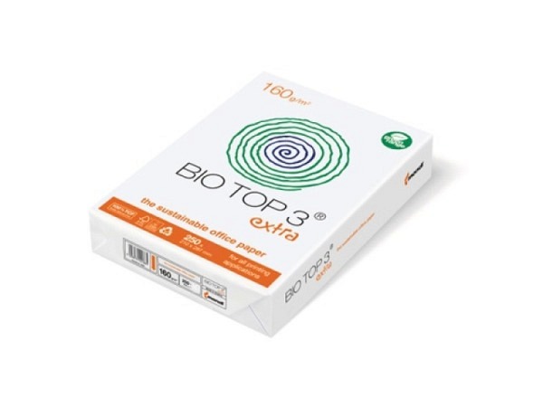 Papier Biotop 3 A4 160g/qm naturweiss holzfrei, chlorfrei 250Blatt 