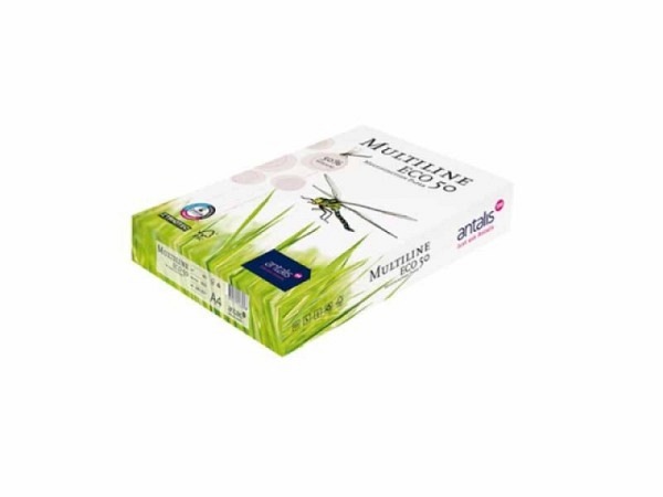 Papier Multiline Eco 50 hochweiss 80g/qm A4 500 Blatt