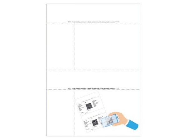 Einzahlungsscheine Dataform QR A4 