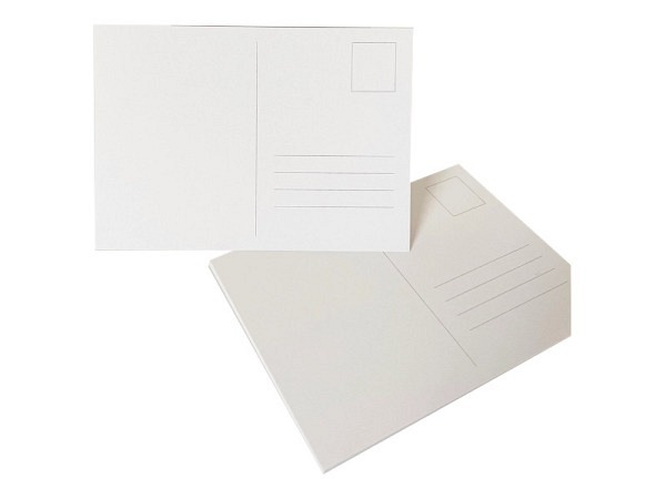 Postkarten Kettcards A6 weiss blanko 10 Stk.
