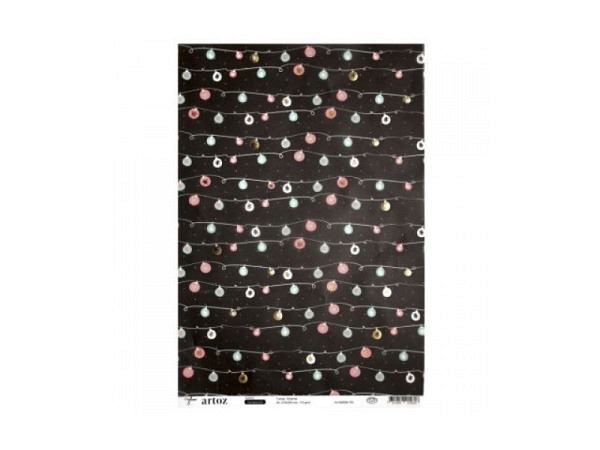 Transparentpapier Artoz Creamotion 21x30cm Muster Girlande