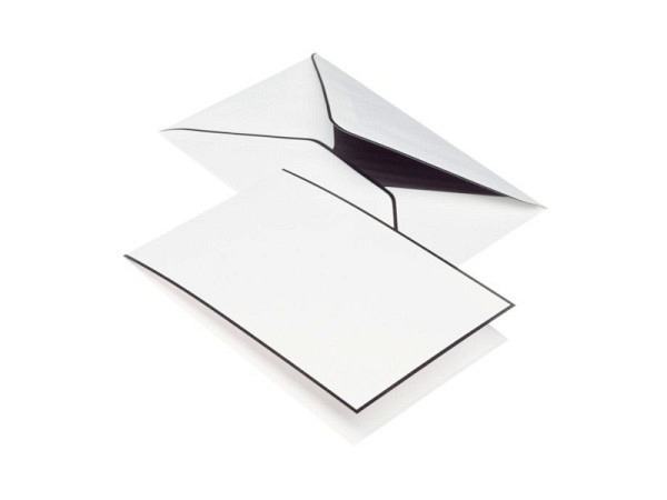 Papier Rössler Design Trauer Rand
