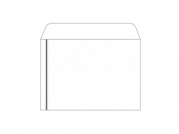 Couverts Artoz Trauer C5 Streifen, 80g/qm, weiss