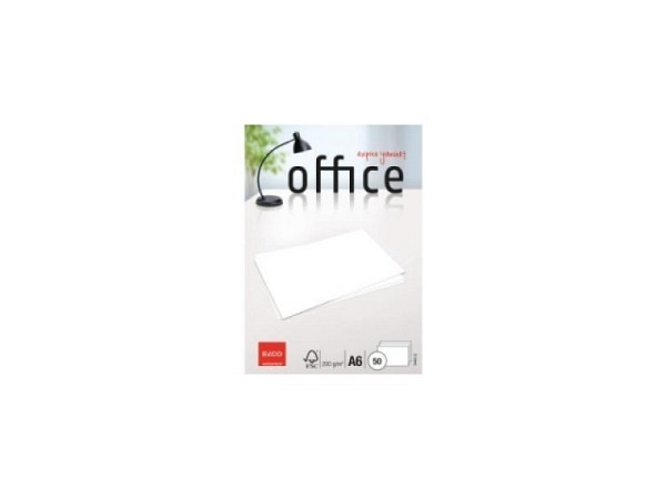 Karten Elco Office A6 200g/qm weiss 50Stk. FSC