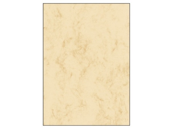 Papier Sigel A4 200g/qm beidseitig beige marmoriert 25 Blatt