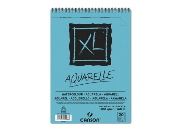 Aquarellblock Canson Aquarell XL A5, 300g/qm