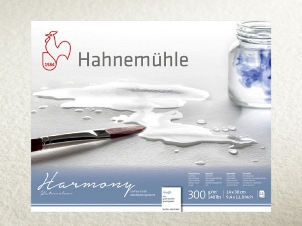 Aquarellblock Hahnemühle Harmony rau mit Spirale A4