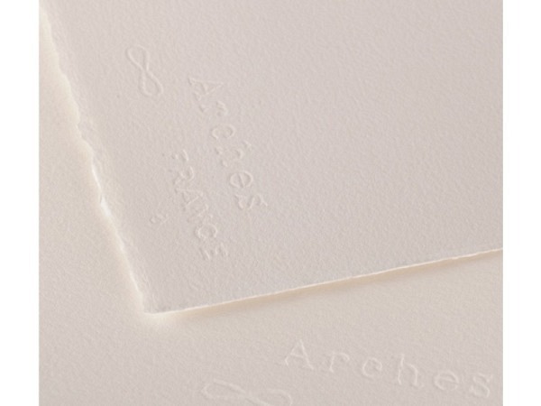 Aquarellpapier Arches Naturweiss 356g/qm 64,8x101,6cm Feinkorn 