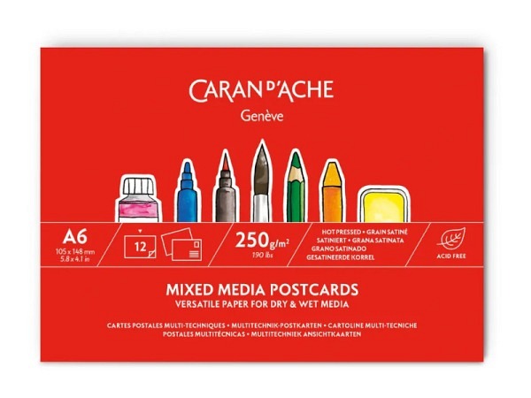 Aquarellblock Caran d'Ache Mixed Media Postkarten 