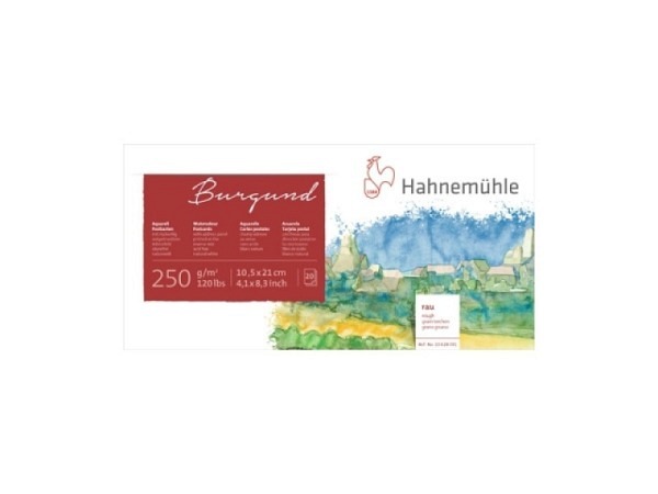 Aquarellblock Hahnemühle Burgund 10,5x21cm Postkarten,
