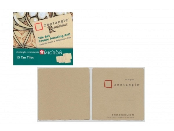 Papier Zentangle Renaissance Tile Set chamois 8,9x8,9mm 200g