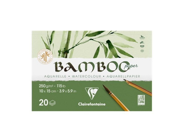 Aquarellblock Clairefontaine Bamboo 10x15cm
