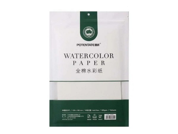 Aquarellpapier Potentate 300g/qm 13x19cm 