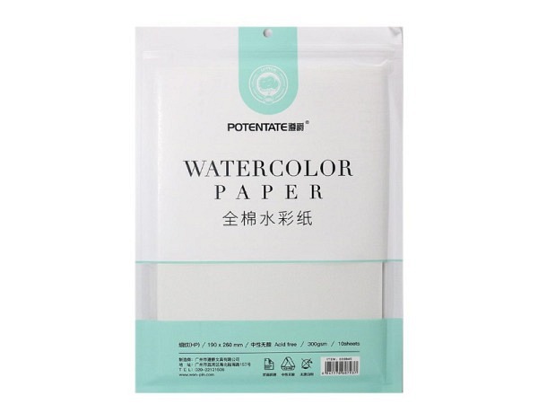 Aquarellpapier Potentate 300g/qm 19x26cm