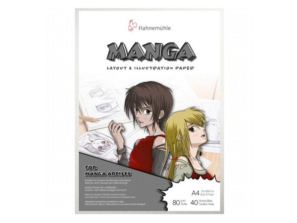 Zeichenblock Hahnemühle Manga Illustrationsblock A4, 80g