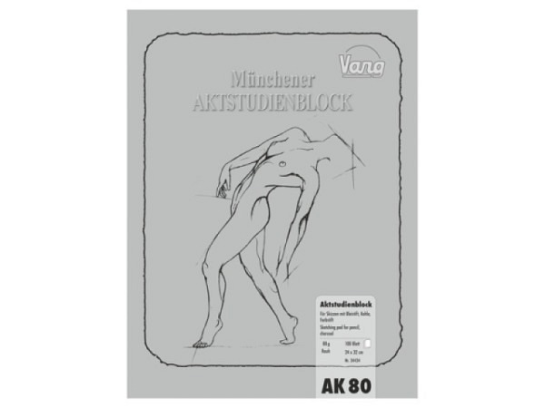 Zeichenblock Vang 30x40cm Münchner Aktstudienblock rauh