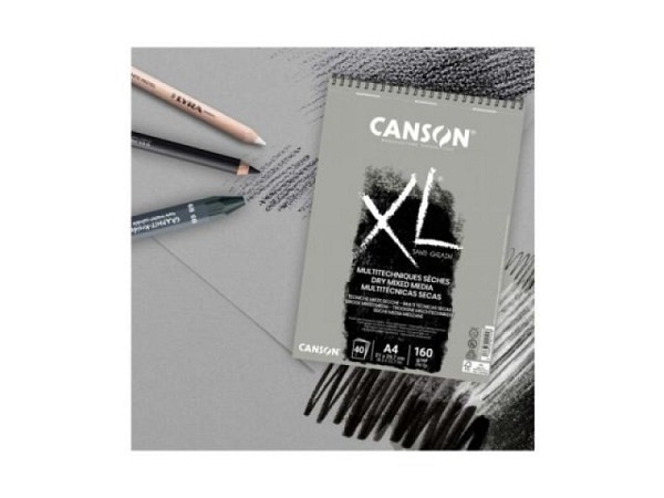 Zeichenblock Canson Sand Grain Grey XL A3, 160g/qm