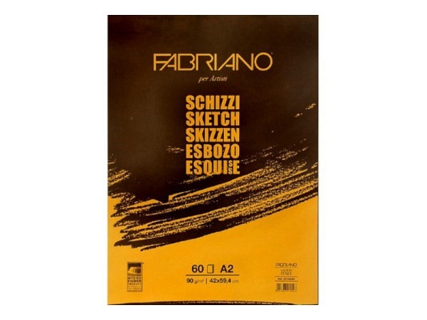 Zeichenblock Fabriano Schizzi A2 90g/qm 
