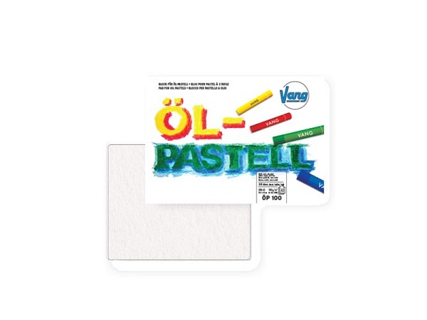 Oelpastellblock Jaxon A4 50Blatt 100g, weiss, rauh säurefrei