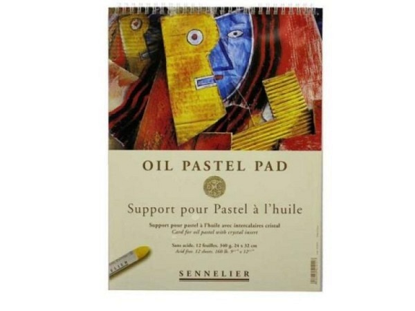 Oelpastellblock Sennelier 24x32cm, 12Blatt 340g/qm säurefrei