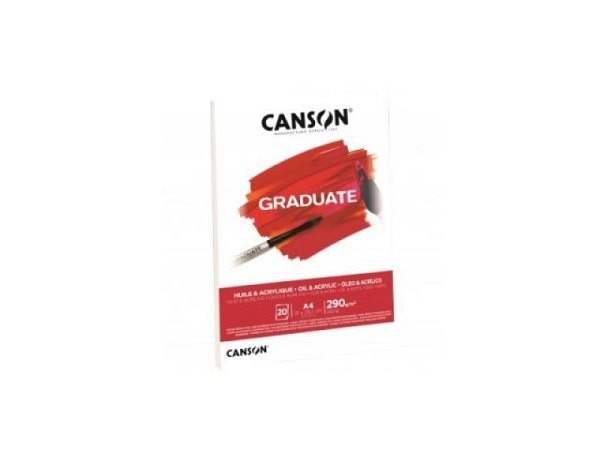 Acrylblock Canson Graduate 290g/qm 20Blatt A5 14.8x21cm