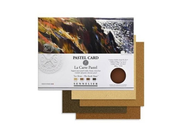 Pastellblock Sennelier 30x40cm 6Blatt 360g/qm Multifarben Thema Erdtöne