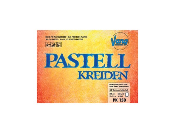 Pastellblock Jaxell A4 50Bl. 150g, für Pastellkreiden