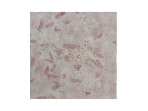 Naturpapier Olino Maulbeerpapier mit Tamarindeblatt dunkelrot