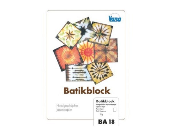 Japanpapierblock Vang Batikblock 22x33cm 25 Blatt 17g/qm