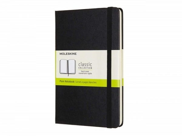 Skizzenbuch Moleskine Classic Collection Medium schwarz, 208 Seiten blanko