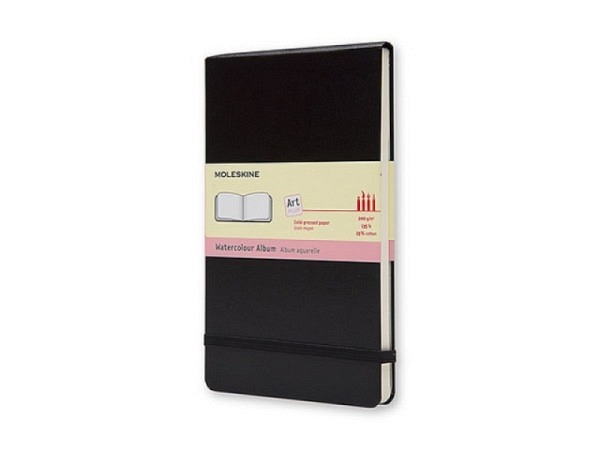 Skizzenbuch Moleskine Art Collection Watercolour Large A5 quer schwarz blanko